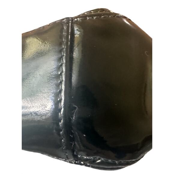 Authentic CHANEL Vintage Black Patent Leather Shoulder Bag 1980s Era - Picture 15 of 15